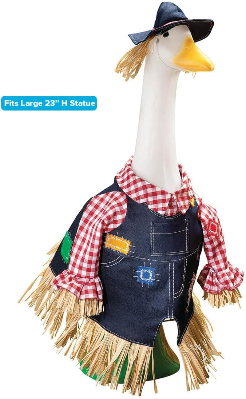 Gaggleville Scarecrow Goose Outfit, Fits Large 23" H Statue