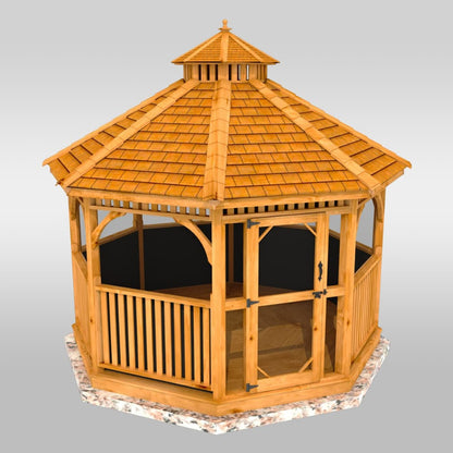 12′ Bayside Gazebo with Screen Kit