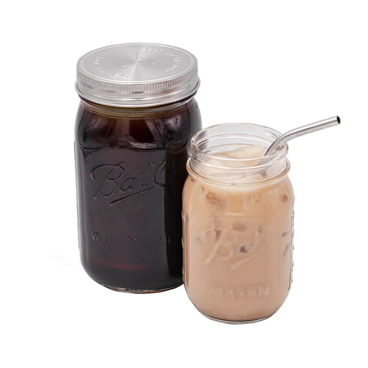 Cold Brew Coffee & Tea Maker Stainless Steel Filter with Lid for Mason Jars