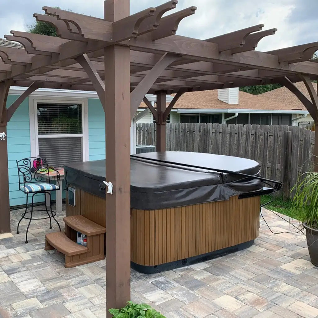 8×10 Pergola with Retractable Canopy