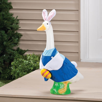 Gaggleville Easter Bunny Boy Outfit, Fits 23" H Large Porch Goose