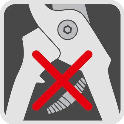 RSEN Anvil Secateurs, Red, 39.5X7.84X3 Cm