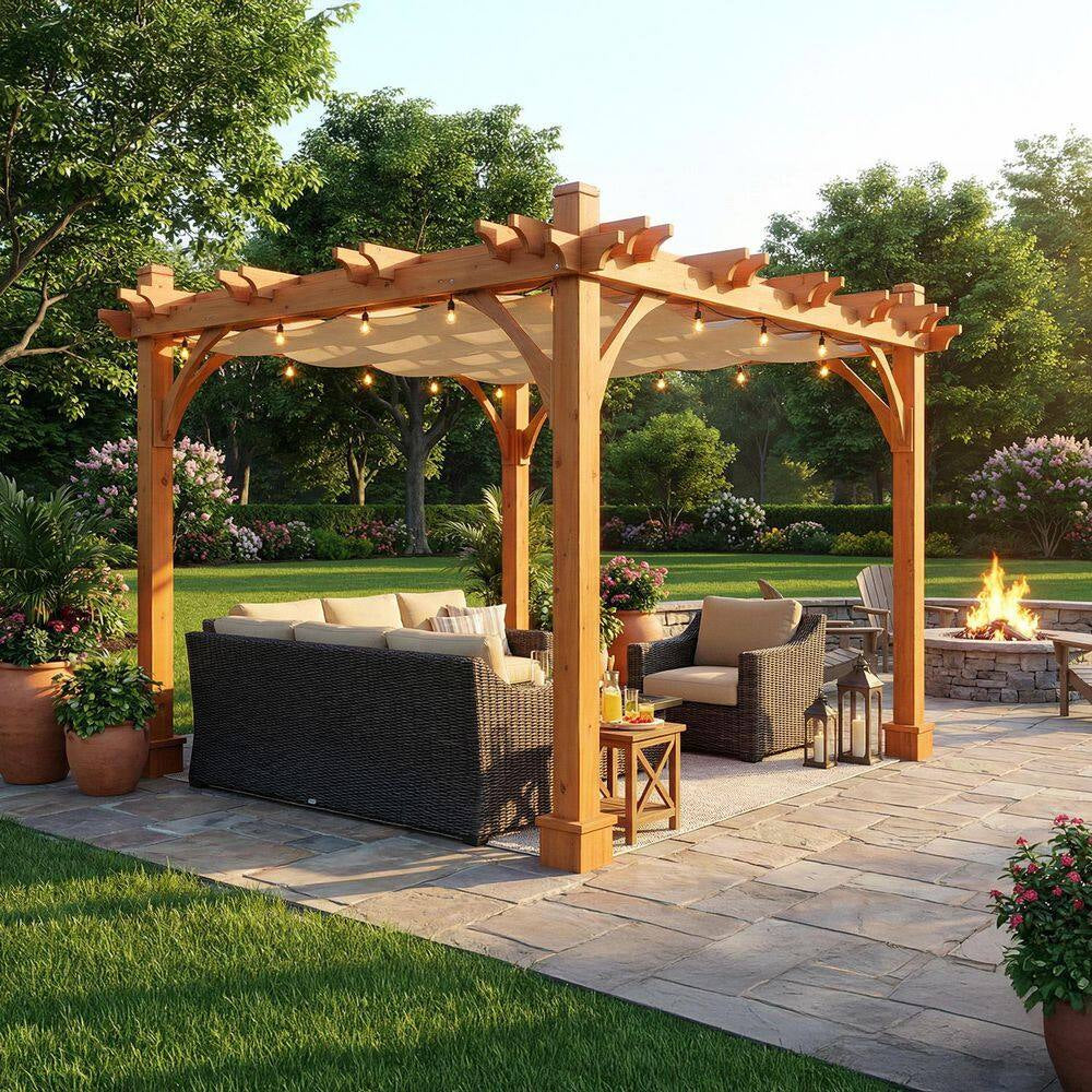 Breeze Cedar 8 Ft. X 10 Ft. Pergola