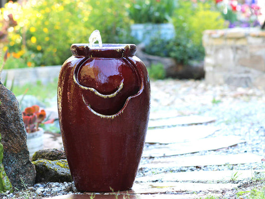 Buy Tea Garden Fountain (Ox Red) by