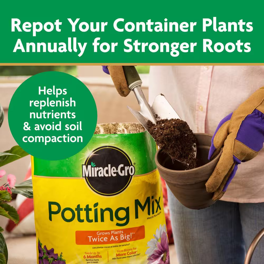 Potting Mix 50 Qt. for Container Plants, Flowers, Vegetables, Shrubs, Feeds up to 6 Months