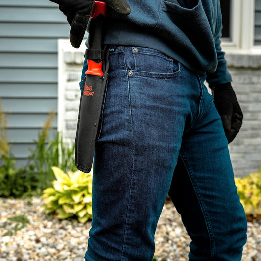 17211 Root Slayer Soil Knife with Holster, Original Red