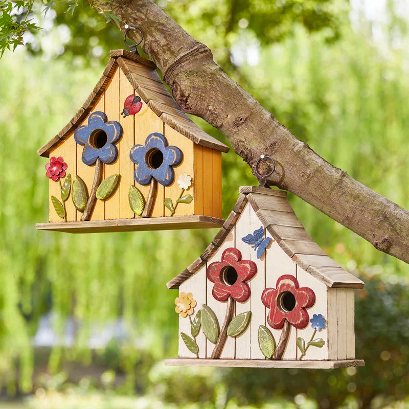 Athena 10.5'' H X 10.75'' W X 4.75'' D Hanging Birdhouse