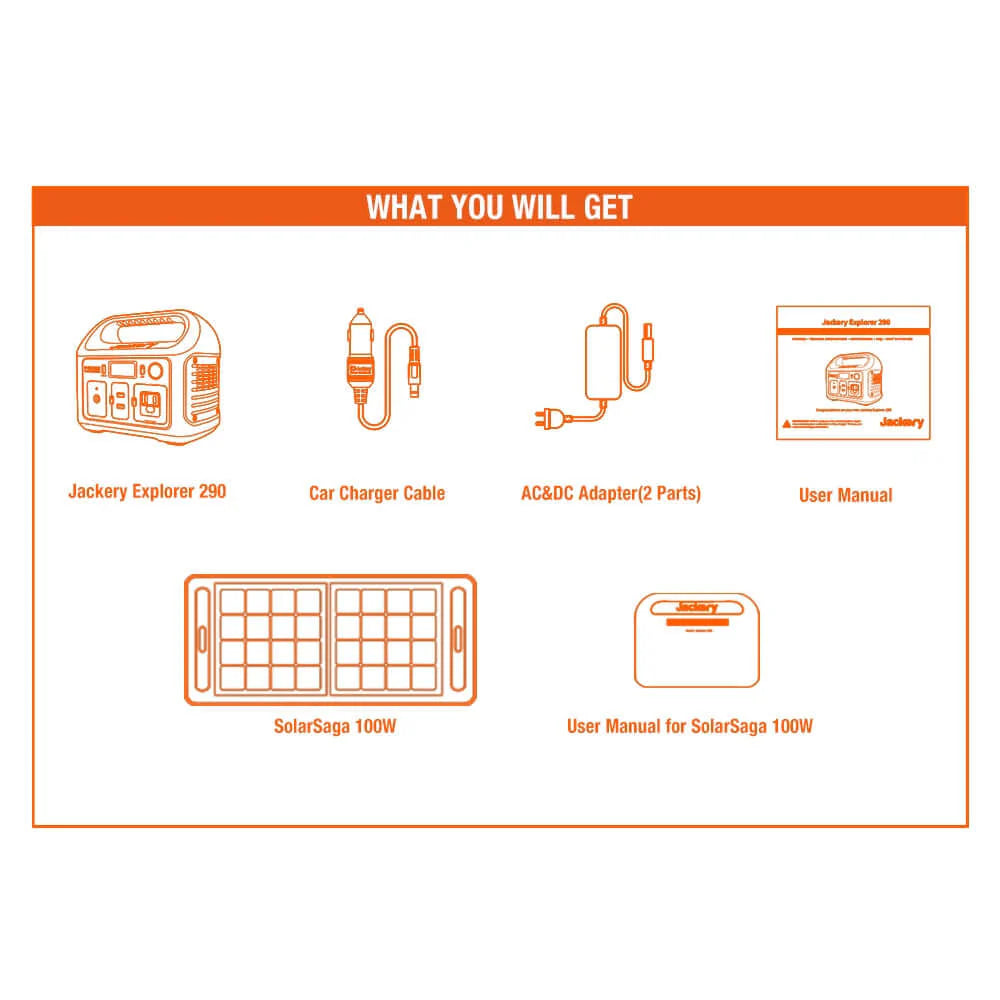 Solar Generator 300 ( 300 plus + Solarsaga 100W)
