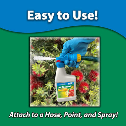 Monterey (LG6145) - 70% Neem Oil Ready-To-Spray Insecticide, Miticide, & Fungicide (16Oz.)