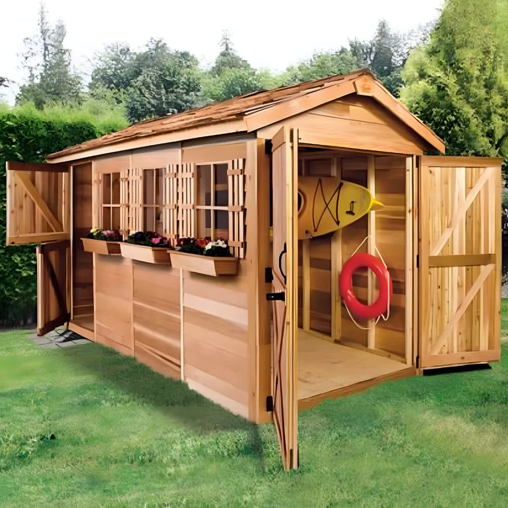 Boathouse Canoe & Kayak Storage Shed Kit