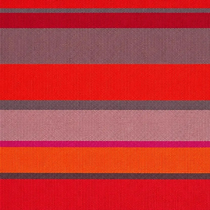 Soft Cotton Hammock for Adults - Red, Orange, and Pink Canvas - Artisan-Made