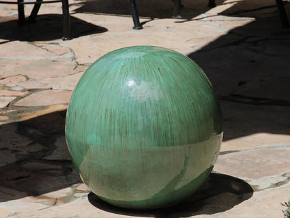 Outdoor Decorative Sphere Glazed 19.5" by