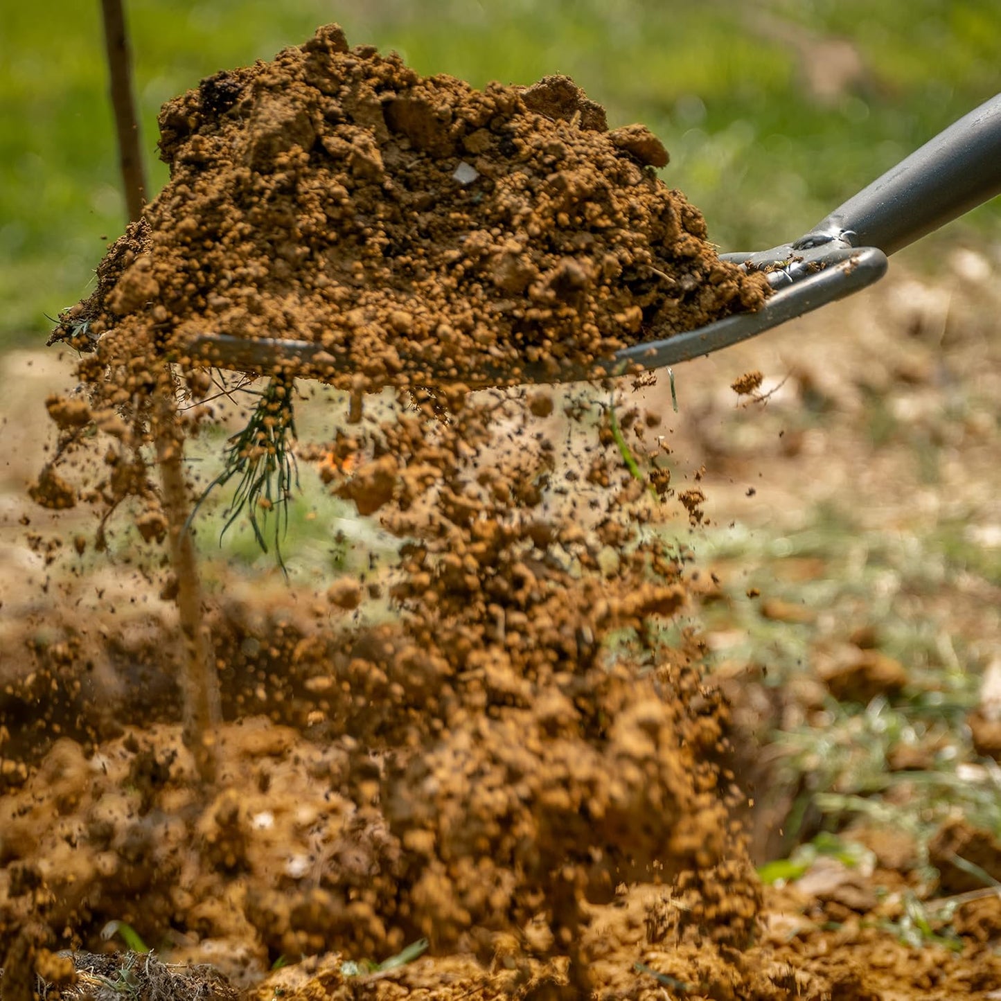 25311 Pro-Lite Ergonomic Carbon Steel Digging Fork, Red