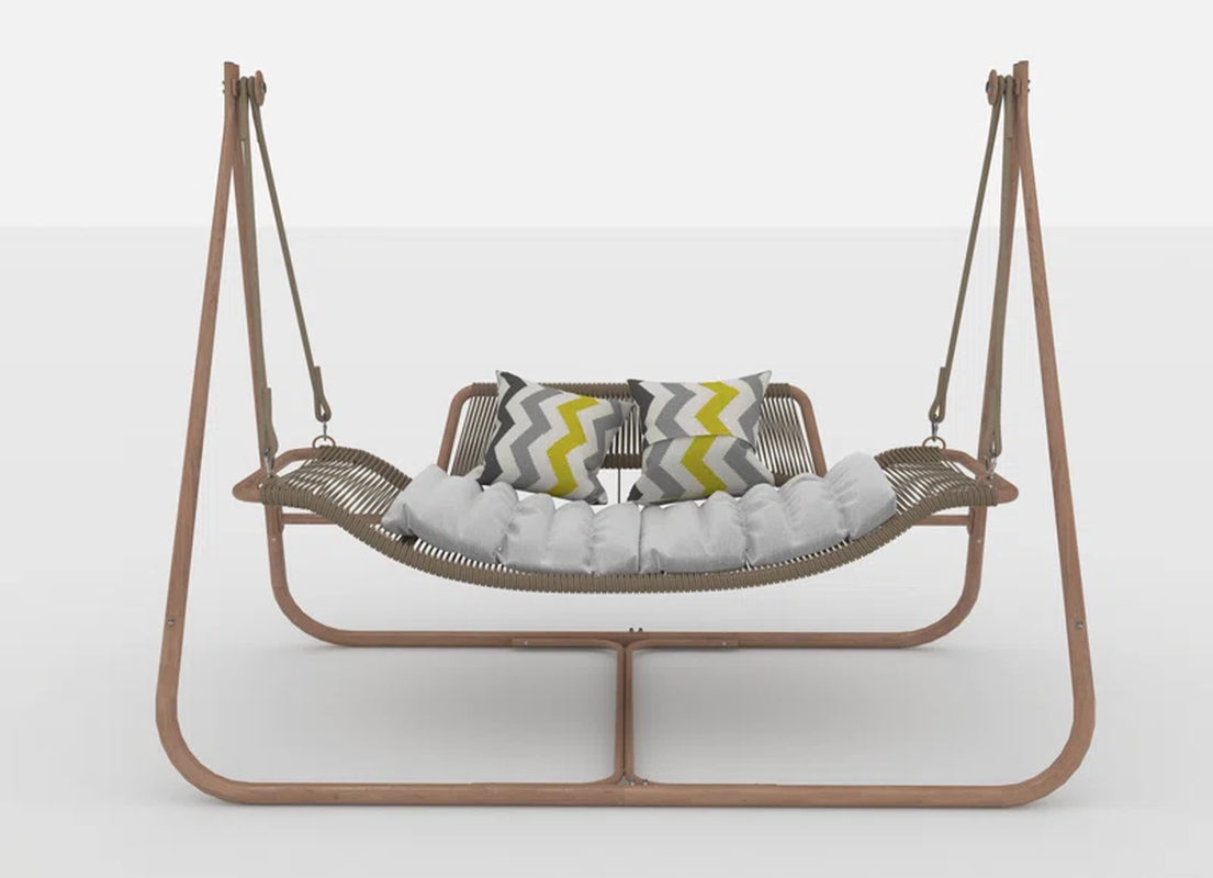 Sesalie Swing Chair with Stand,Capacity with Cushion Oversized Double Hammock Chair