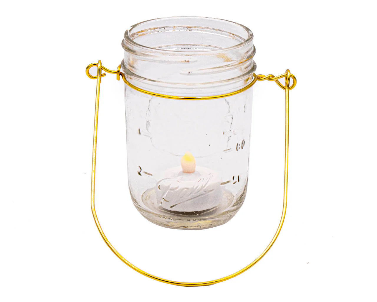 Gold Wire Handles for Mason Jars 6 Pack