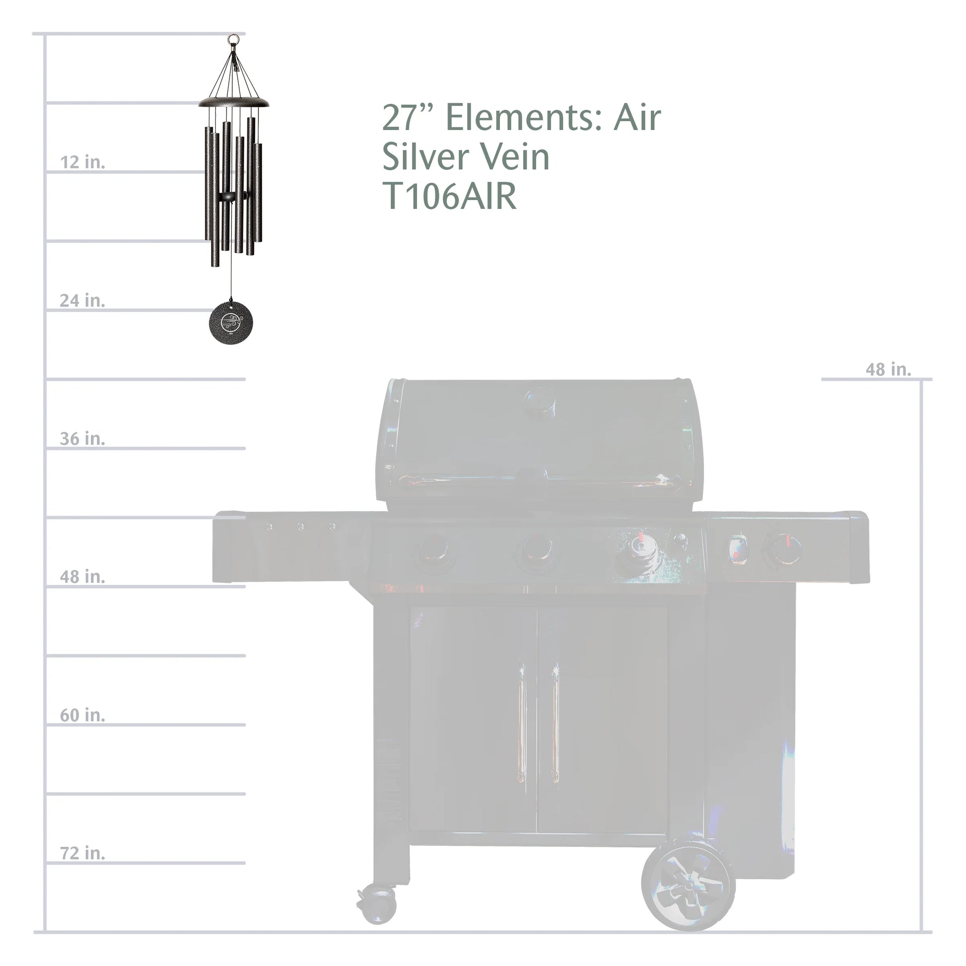 Corinthian Bells® Air Element 27-Inch Wind Chime