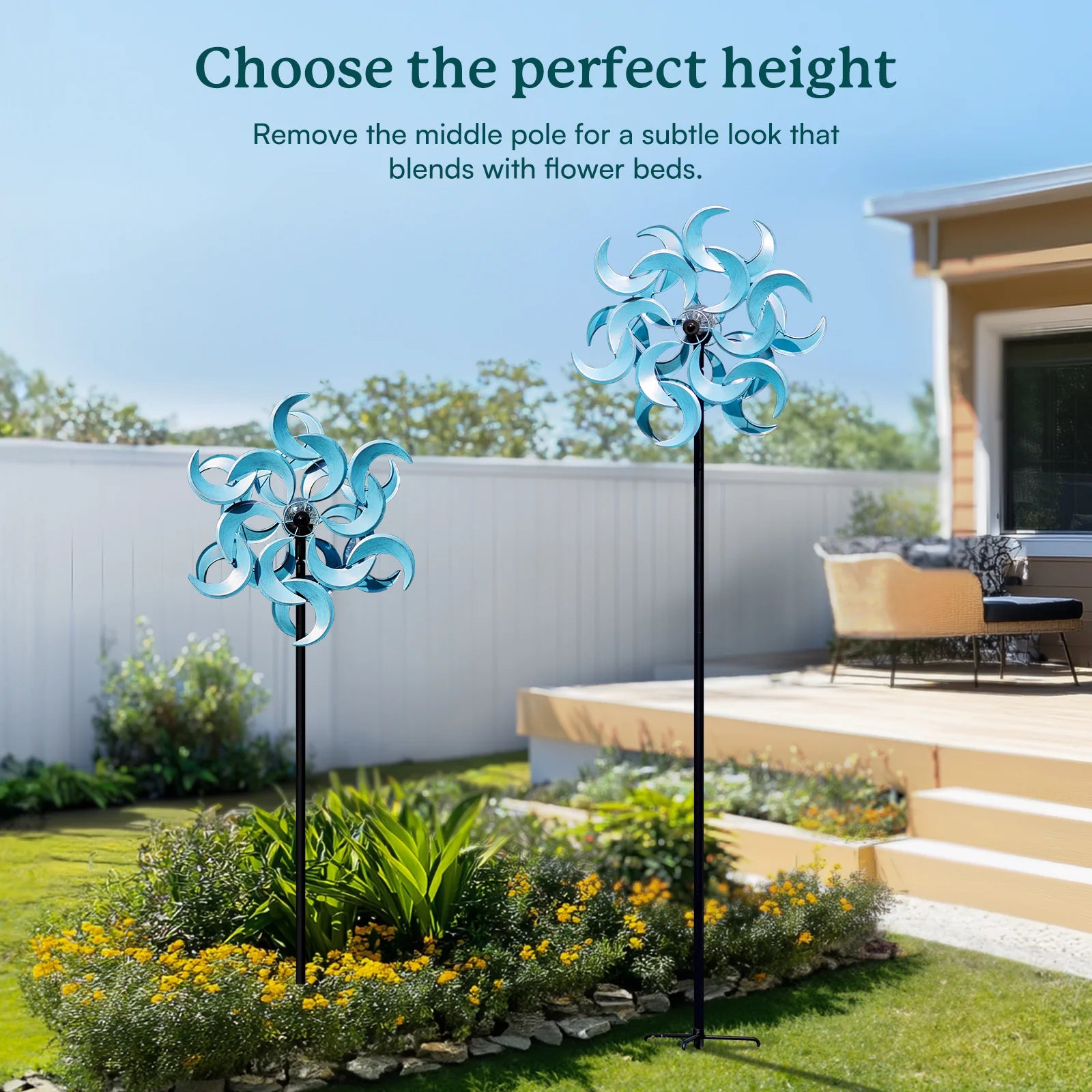 Azure Moon Solar Wind Spinner