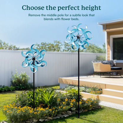 Azure Moon Solar Wind Spinner