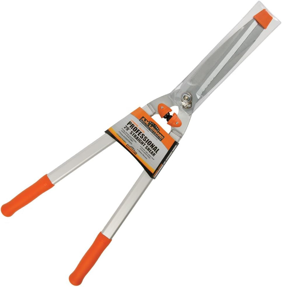 9-Inch Straight Blade Hedge Shears, 20-Inch Handle