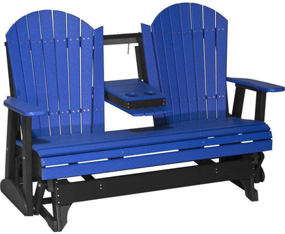 5' Adirondack Glider Chair with Flip down Center Console