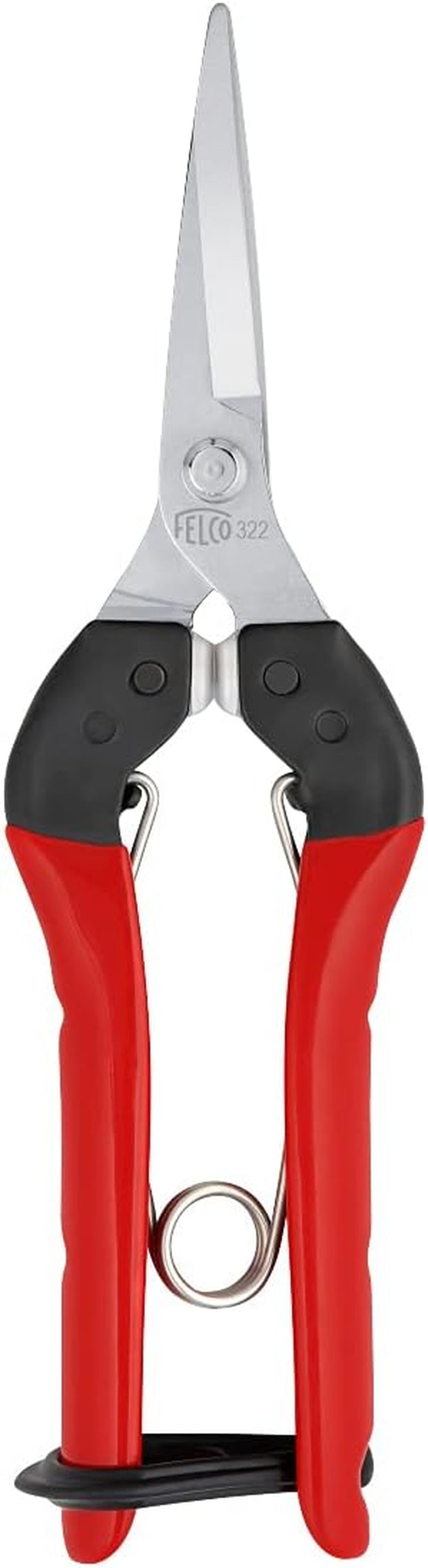 F322 Pruning Snips – 9.84" Swiss-Made Garden Clippers with Curved Blade & Rounded Tip | Pruning Shears for Gardening | Garden Snips and Pruners with Carbon Steel Blade, Sap Groove