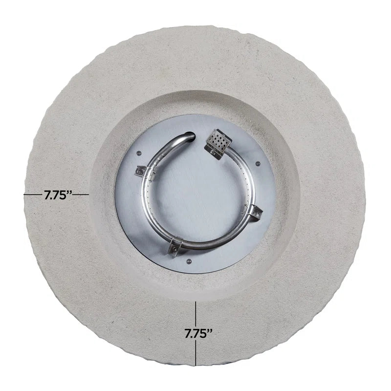 Scottsdale 40" round Stone Propane Fire Pit Table by