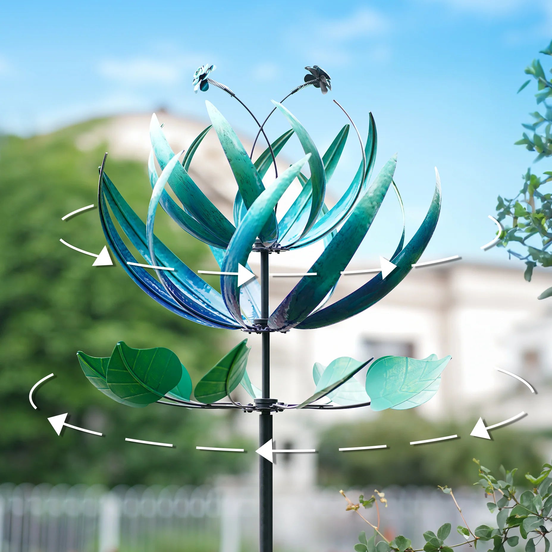 Dawn Flower Wind Spinner