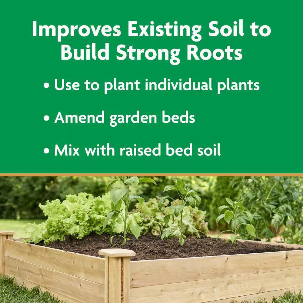 Garden Soil All Purpose 0.75 Cu. Ft. for In-Ground Use, Gardens and Raised Beds, Flowers, Vegetables, Trees, Shrubs