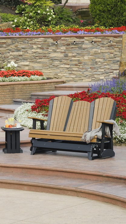 5' Adirondack Glider Chair with Flip down Center Console