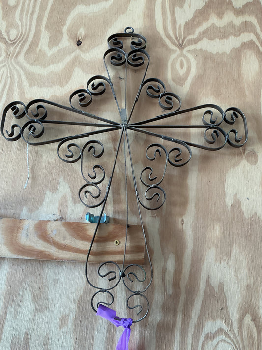 Ornamental metal cross