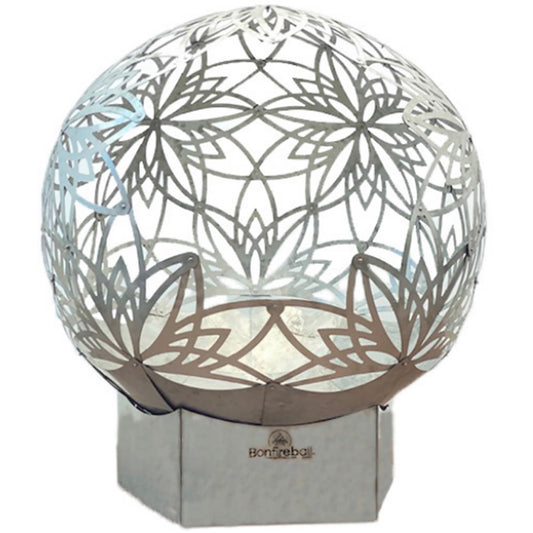  50" Lotus Bonfire Ball Stainless Steel Fire Pit
