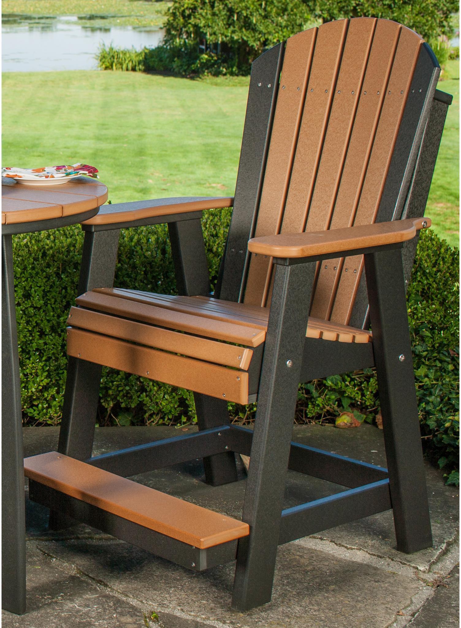 Counter Height Adirondack Balcony Chair