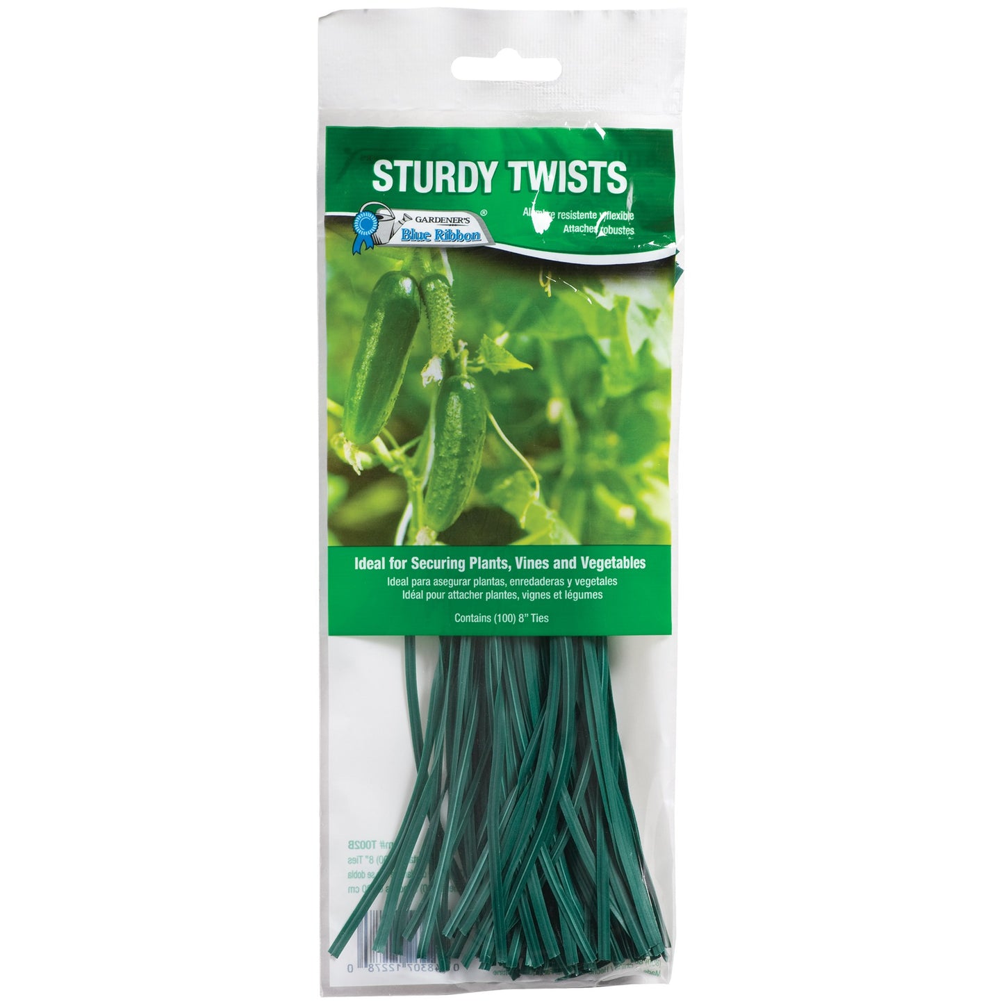 Gardener's Blue Ribbon® Sturdy Twists - 100pk - 8in - Green