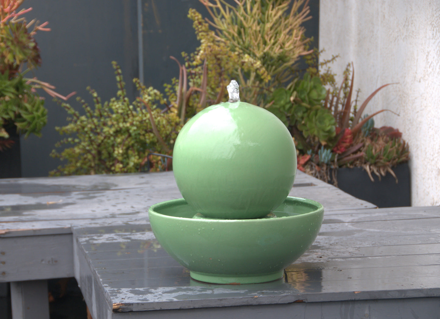 Morning Sun Sphere Fountain by