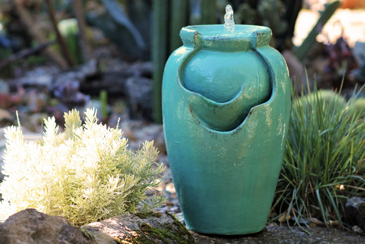 Tea Garden Fountain (Turquoise) by