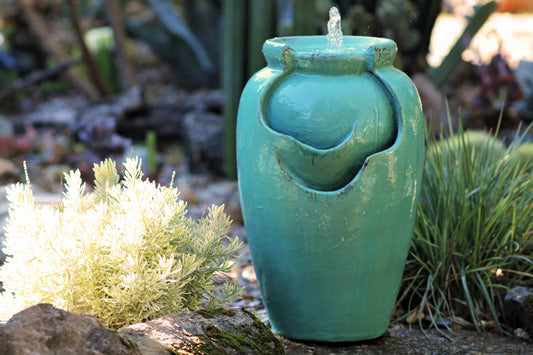 Tea Garden Fountain (Turquoise) by