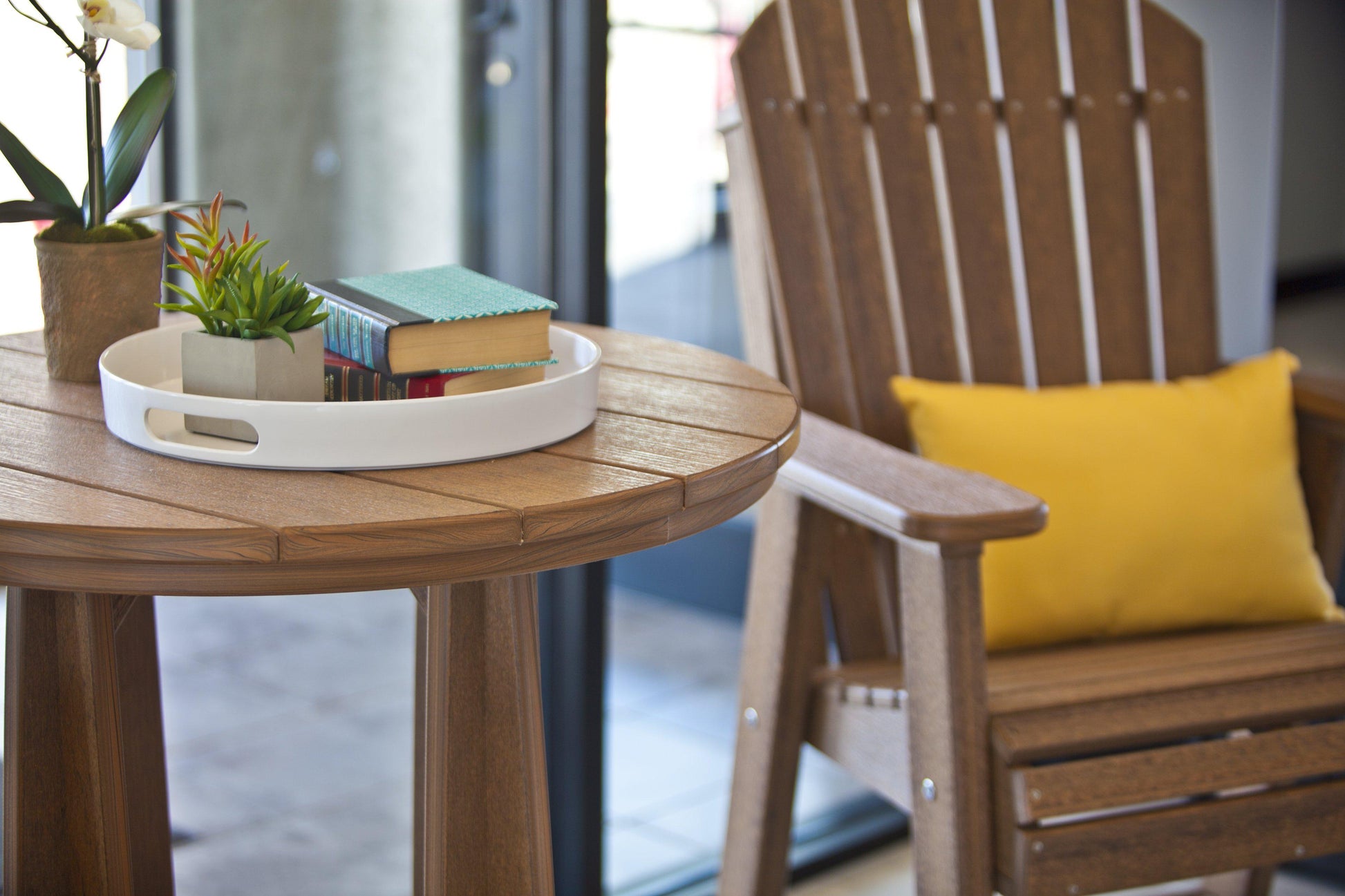 Counter Height Adirondack Balcony Chair