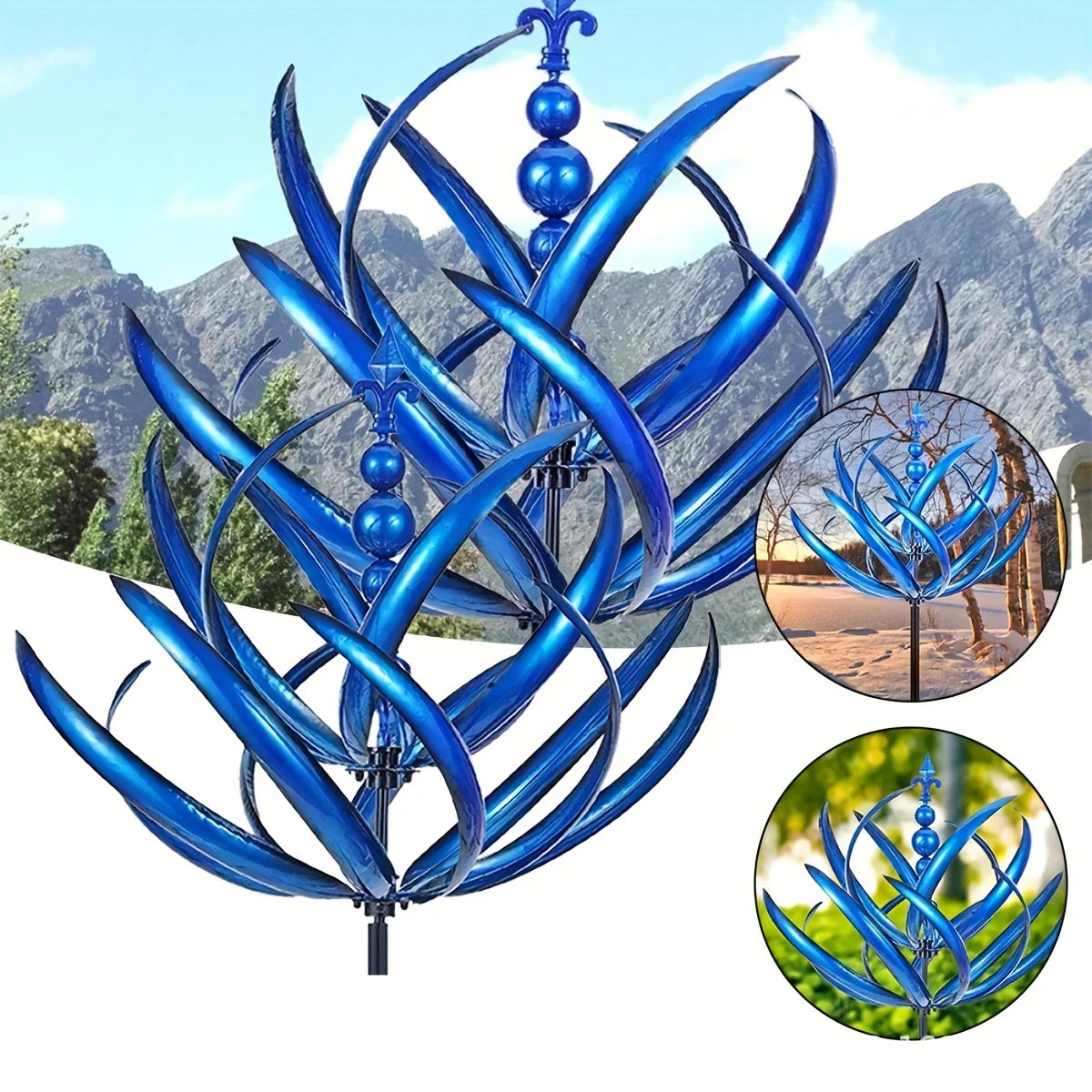 Wind Spinner Rotator Iron Garden Decoration