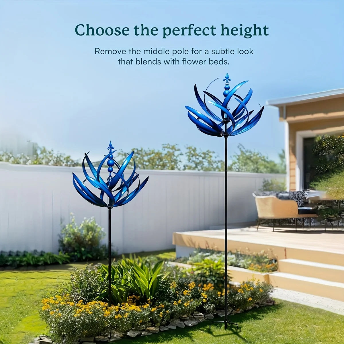 Wind Spinner Rotator Iron Garden Decoration