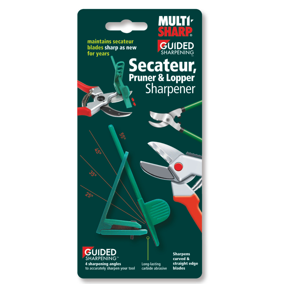MULTI-SHARP 1601 Secateur ­Sharpener – Precision Edge ­Tool for Anvil & By-Pass ­Secateurs, Loppers & ­Pruning Knives
