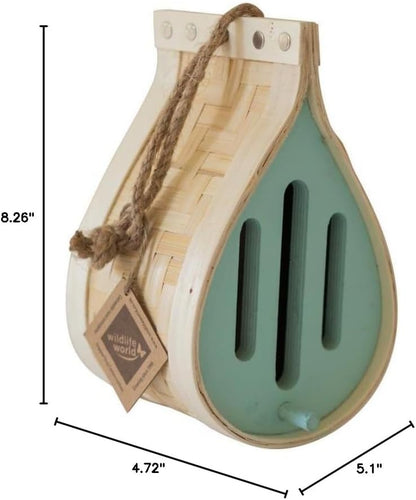 Dew Drop Butterfly House Garden Habitat - Wooden Nest for Bugs, Butterflies, Moths & Lacewings