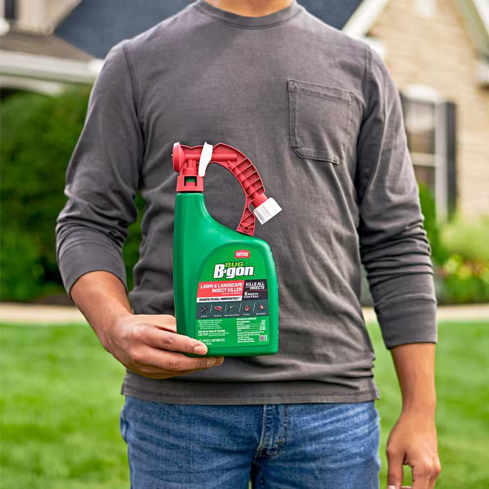 Bug B-Gon Lawn and Landscape Insect Killer Ready-To-Spray 32 Oz. Outdoor Ant, Flea, Tick, Mosquito and Spider Killer