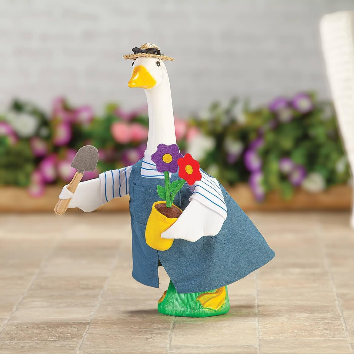 Gaggleville Gardener Goose Outfit, Fits Large 23" H Statue