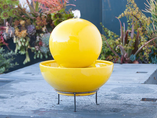 Morning Sun Sphere Fountain by