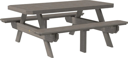 6' Dining Height Rectangular Picnic Table