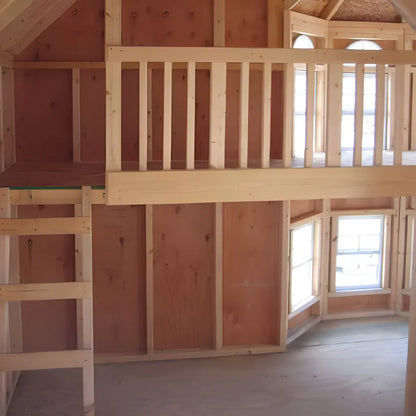 the Grand Portico Mansion Playhouse Kit