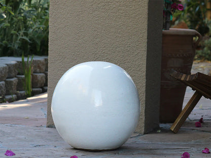 Outdoor Decorative Sphere Glazed 12" by