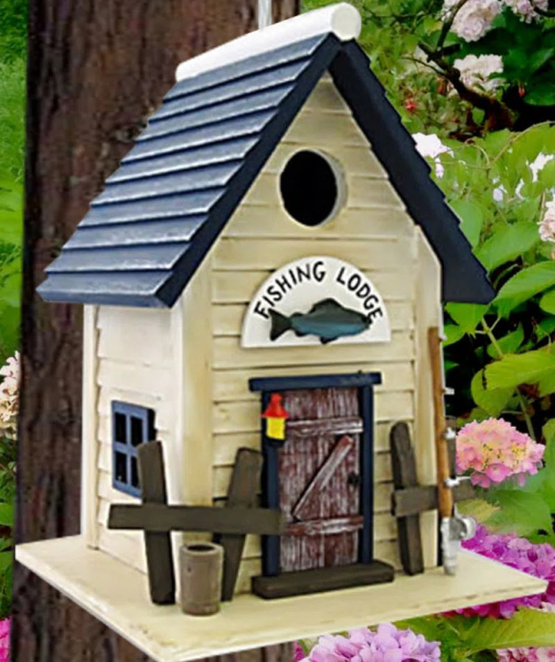 Hatchling Series Fishing Lodge 10 in X 7 in X 7 in Birdhouse