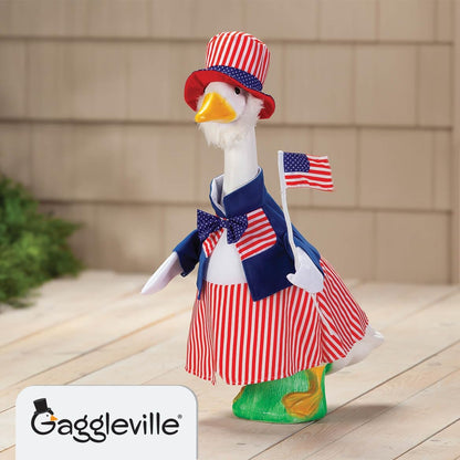 Gaggleville Uncle Sam Goose Outfit, Fits Large 23" H Statue