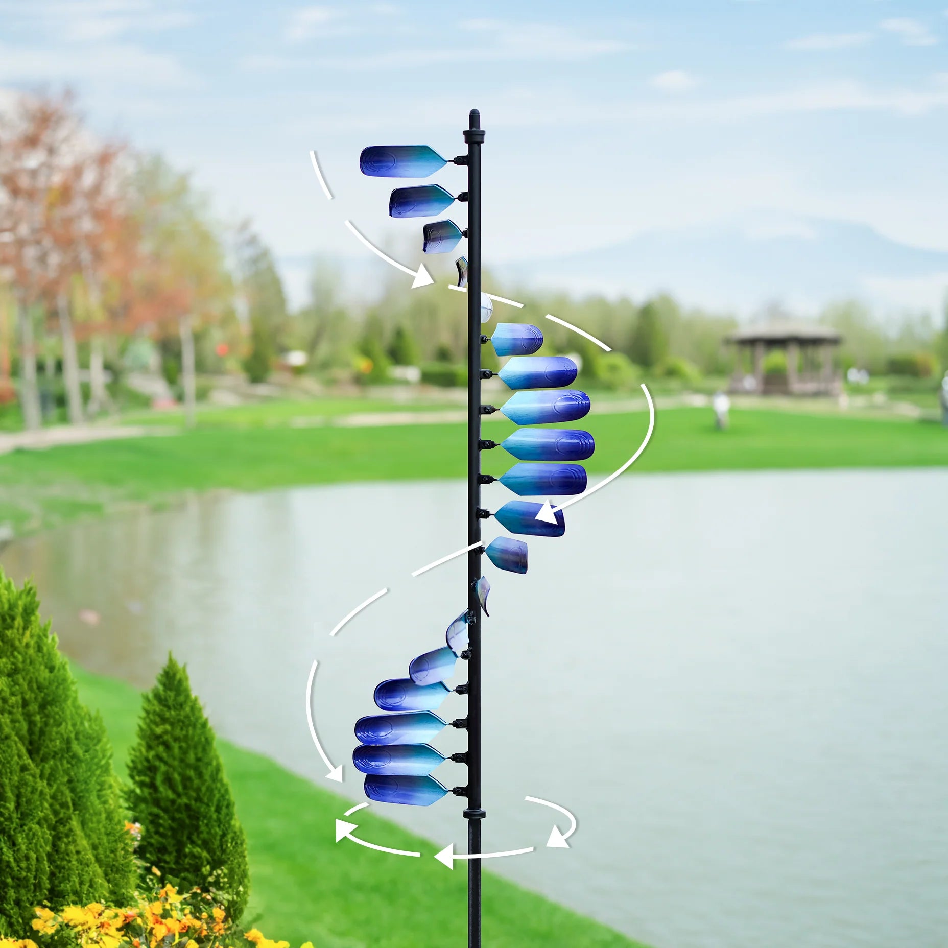 Peacock Spiral Wind Spinner